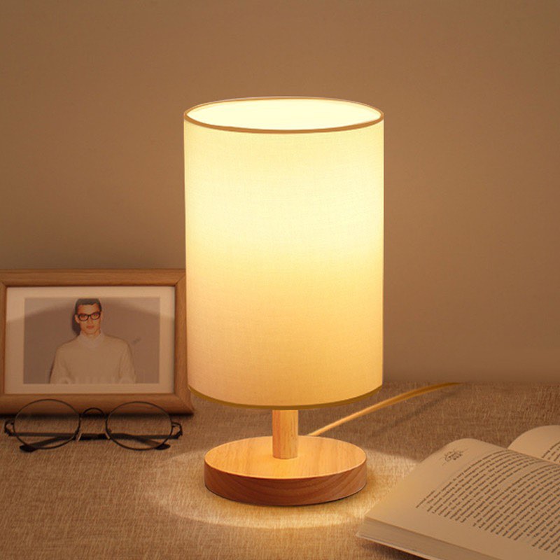 Warm Wooden Table Lamp