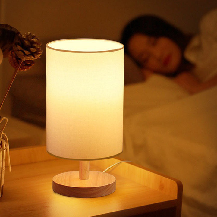 Warm Wooden Table Lamp