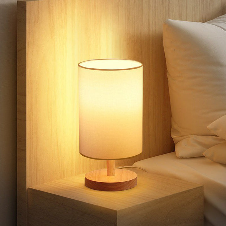 Warm Wooden Table Lamp