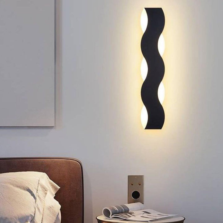 Modern Wall Light with Wave Design