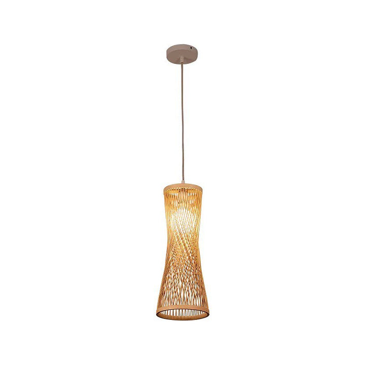 Modern Woven Bamboo Pendant Light