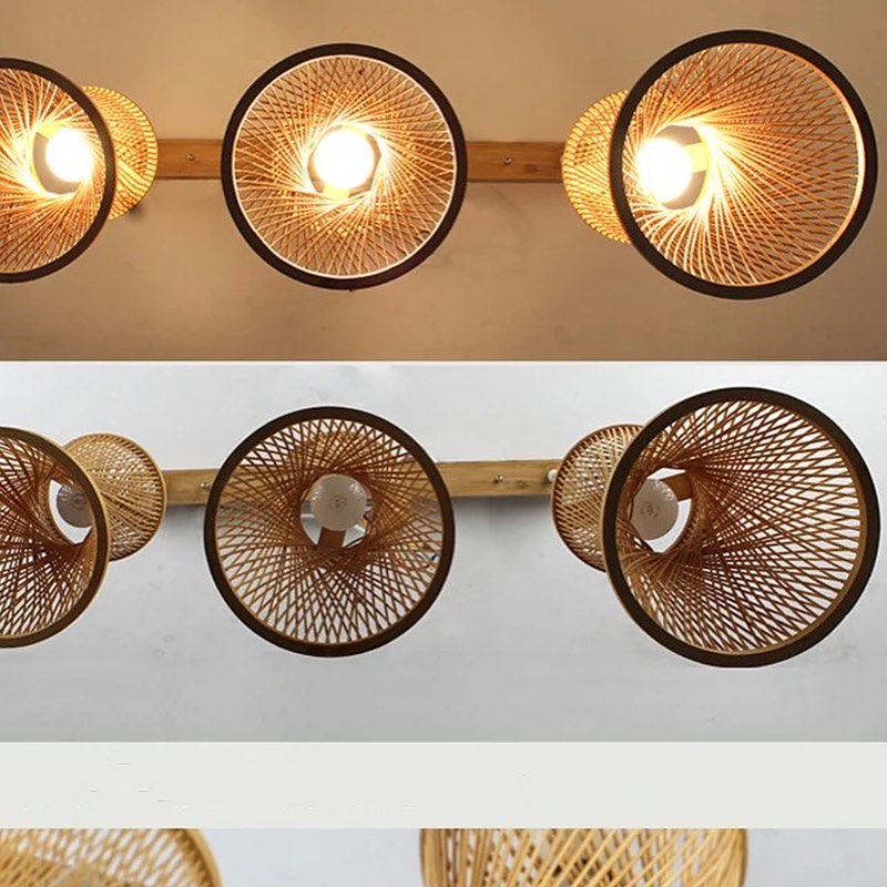 Modern Woven Bamboo Pendant Light