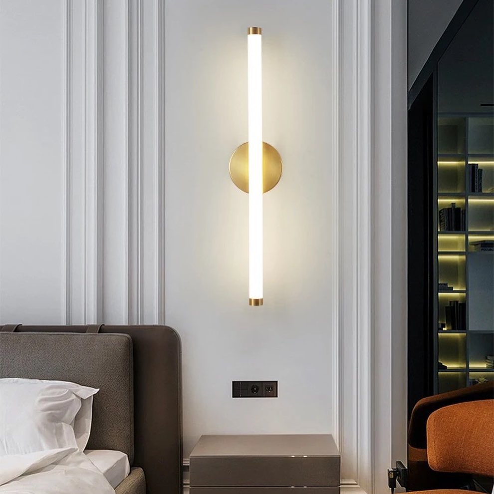 Modern Brass Wall Light