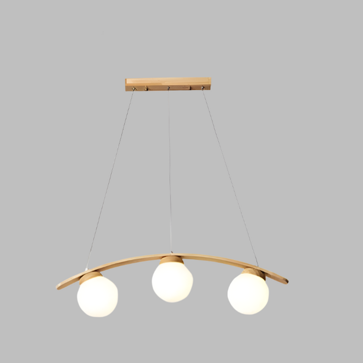 Modern Wooden Arc Pendant Lamp