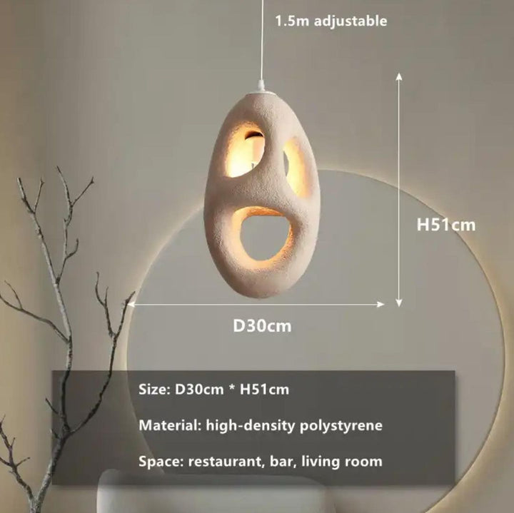 Designer Sculpted Pendant Light