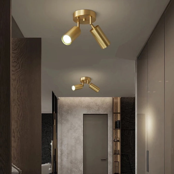 Gold Spotlight Ceiling Lamp