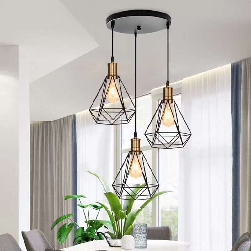 Geometric Wire Pendant Lamp