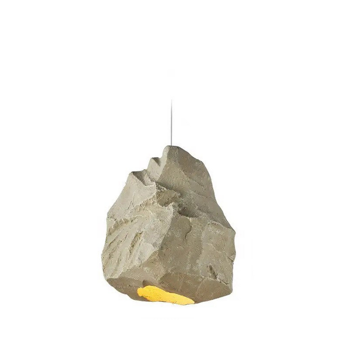 Rock Textured Hanging Light