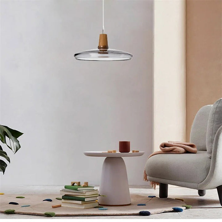 Smoked Glass Pendant Lamp Set