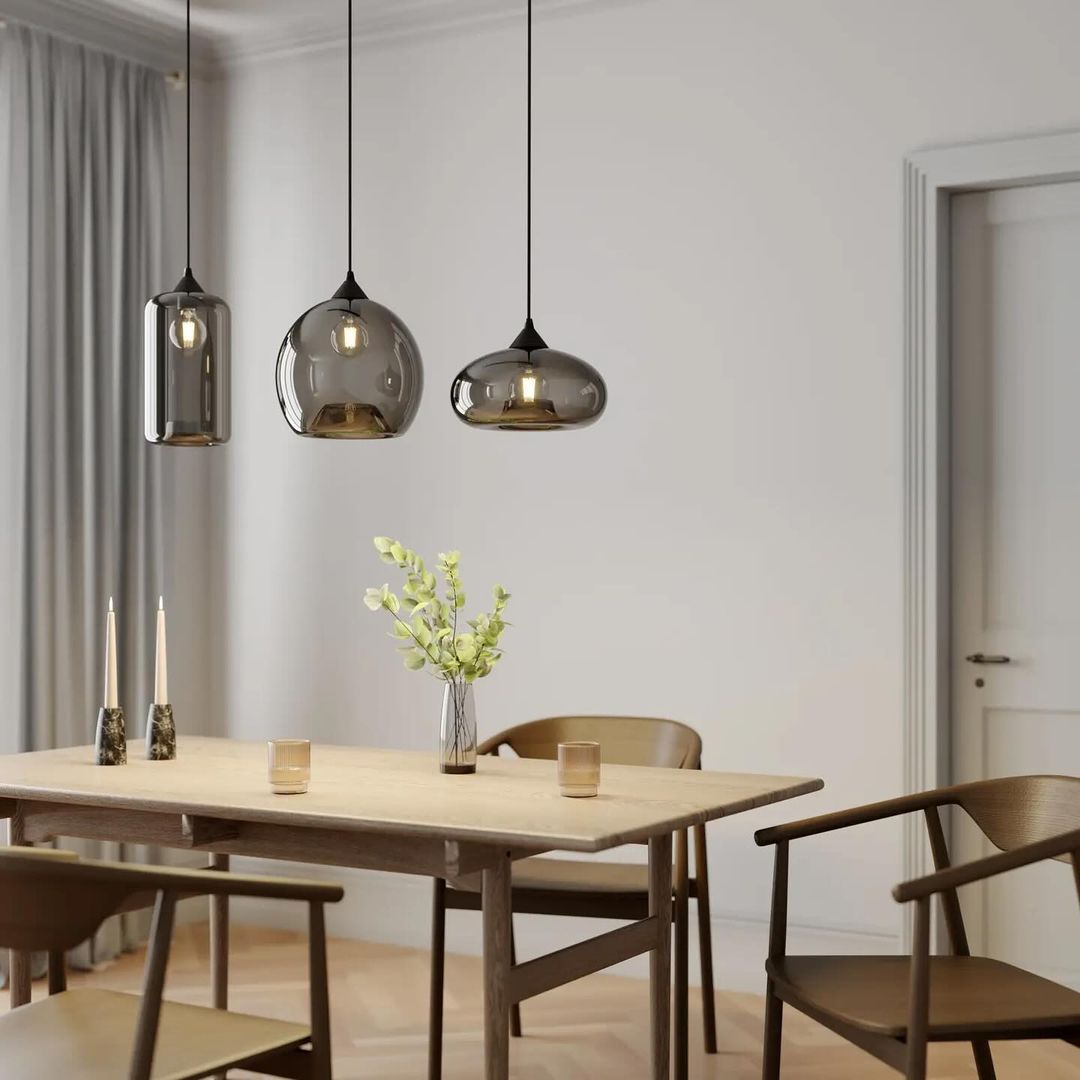 Modern Clustered Pendant Trio