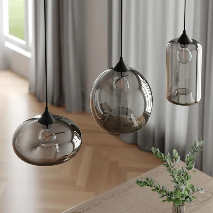 Modern Clustered Pendant Trio