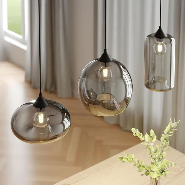 Modern Clustered Pendant Trio