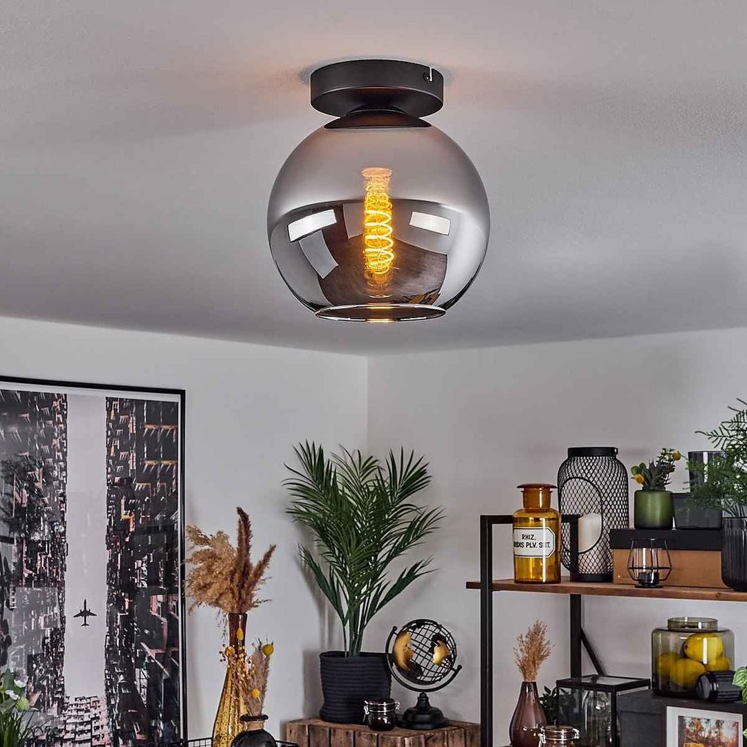 Contemporary Globe Ceiling Lamp