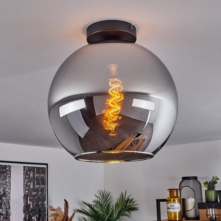 Contemporary Globe Ceiling Lamp