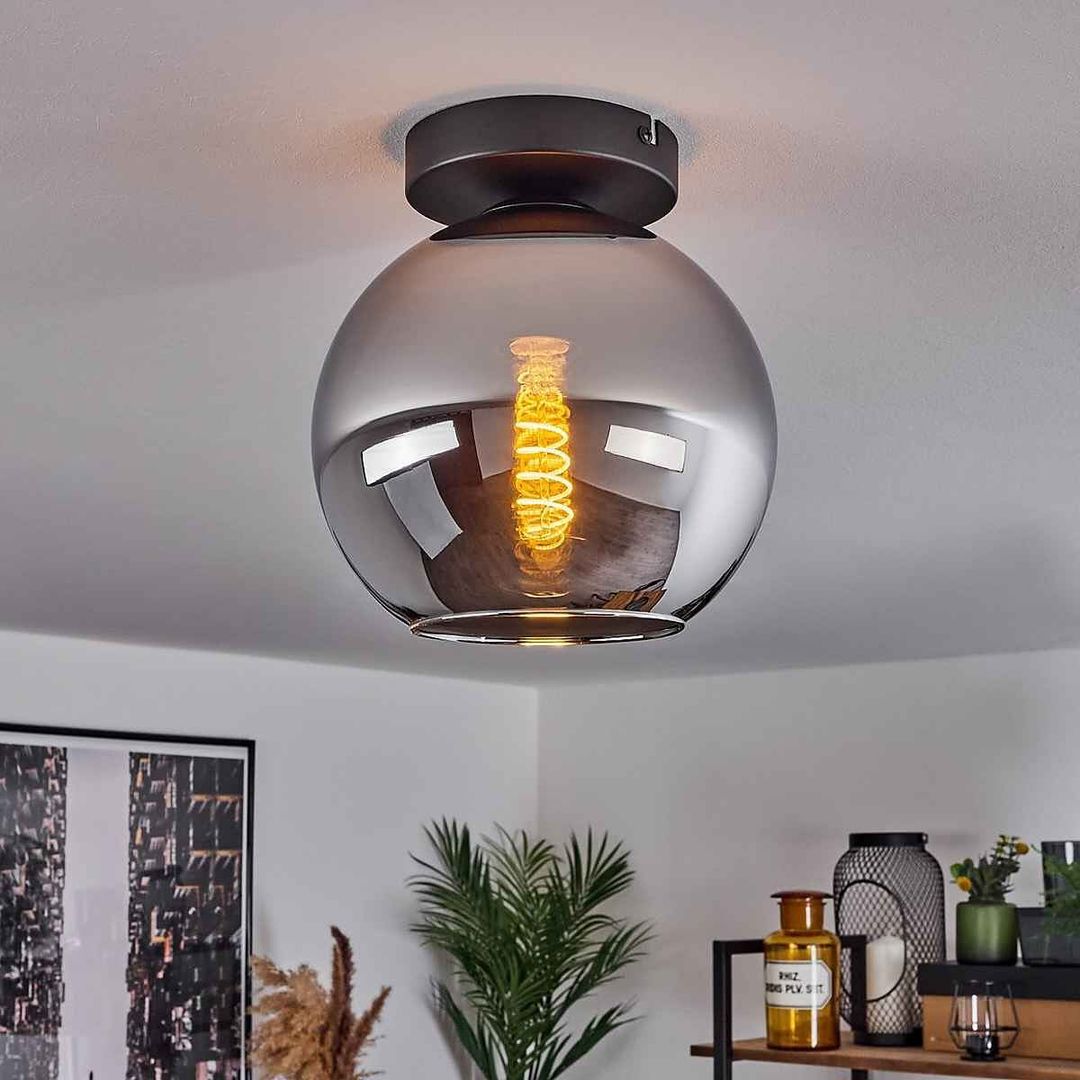 Contemporary Globe Ceiling Lamp