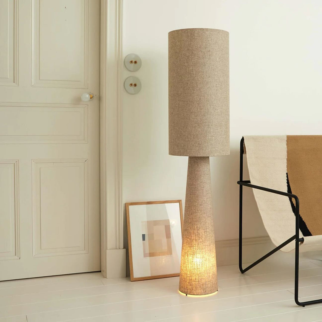 Tall Fabric Floor Lamp