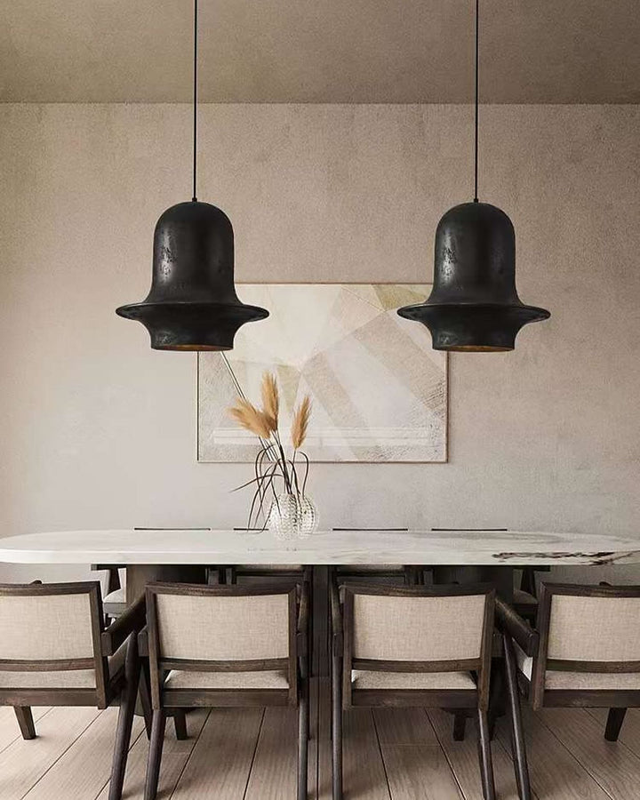 Textured Ceramic Pendant Light