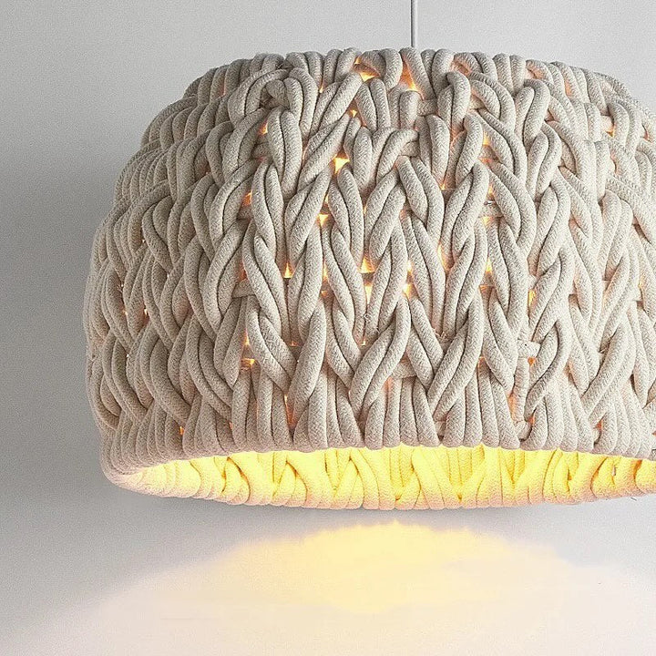 Braided Rope Pendant Light