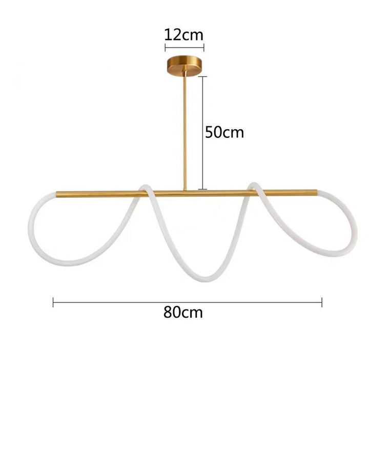 Modern LED Loop Chandelier