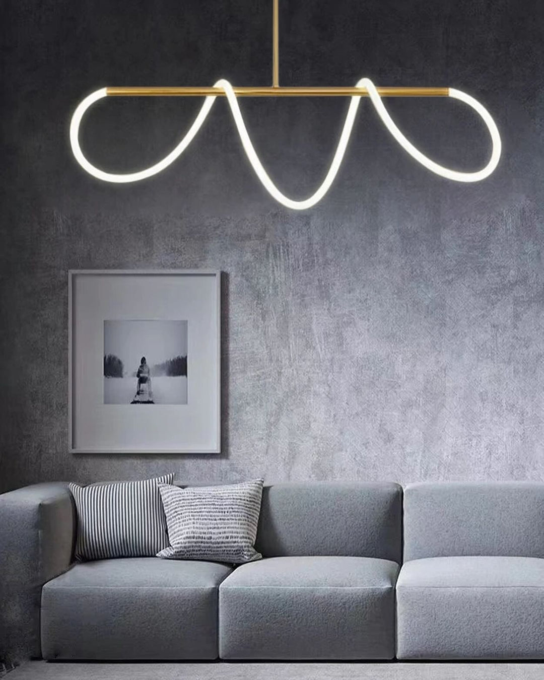 Modern LED Loop Chandelier