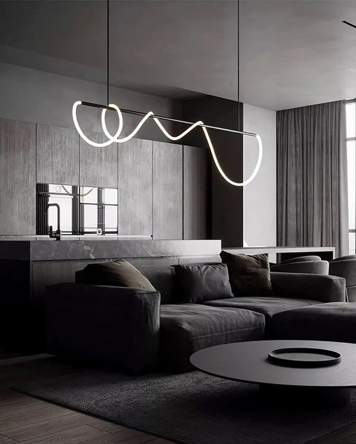 Sleek Pendant Light with Abstract Design