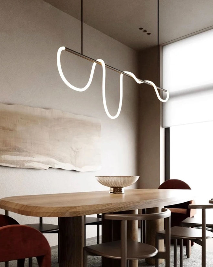 Sleek Pendant Light with Abstract Design