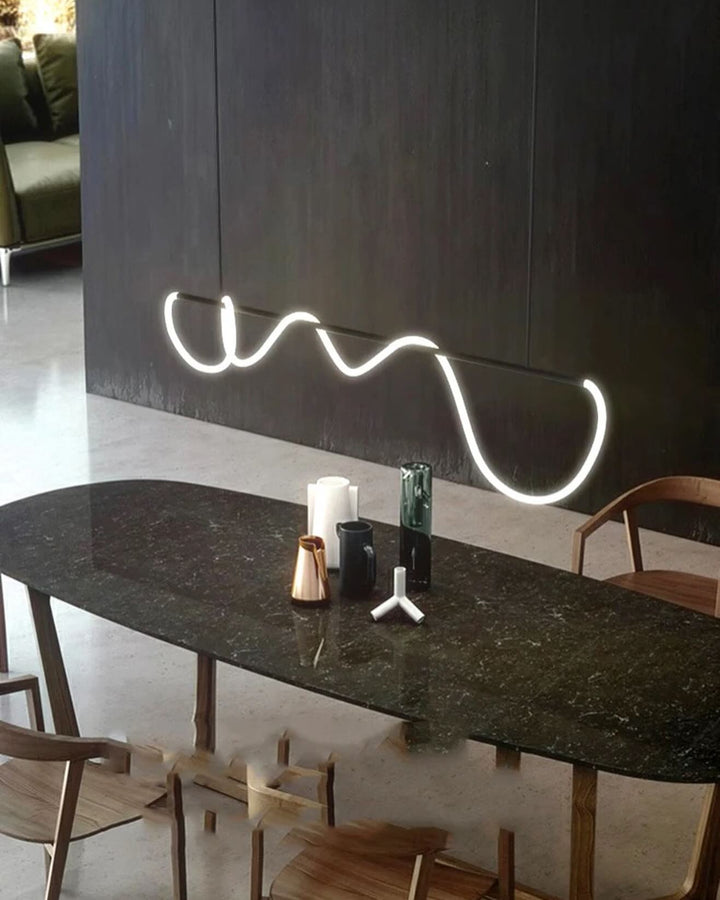 Sleek Pendant Light with Abstract Design