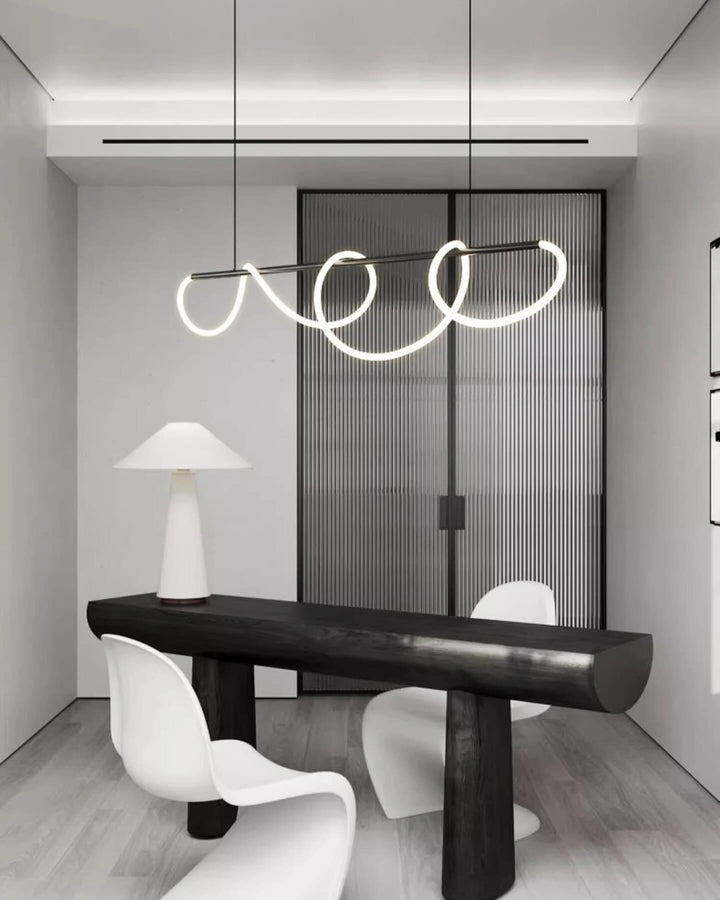 Sleek Pendant Light with Abstract Design