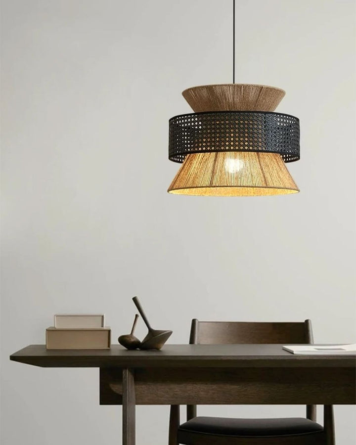 Bohemian Rattan Pendant Light