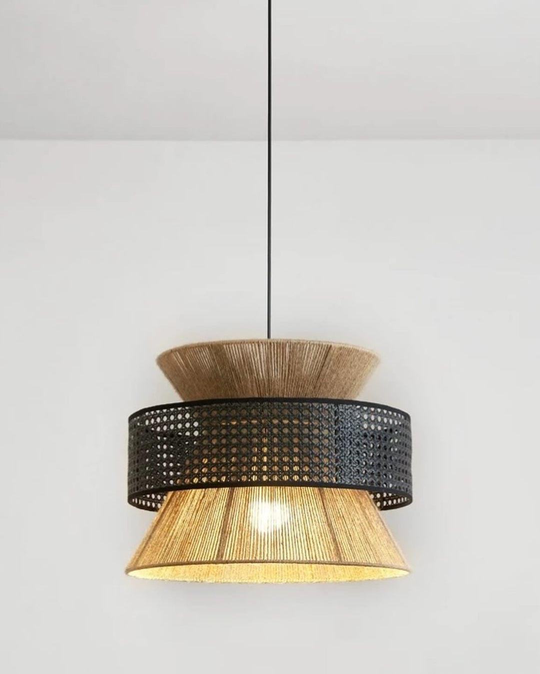 Bohemian Rattan Pendant Light