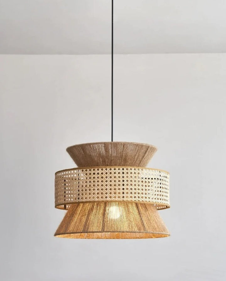 Bohemian Rattan Pendant Light