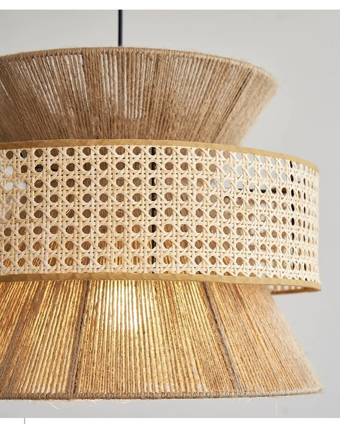 Bohemian Rattan Pendant Light