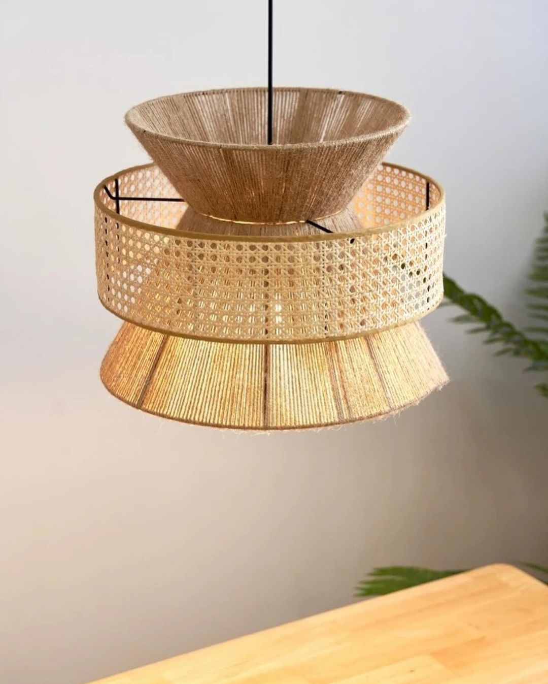 Bohemian Rattan Pendant Light