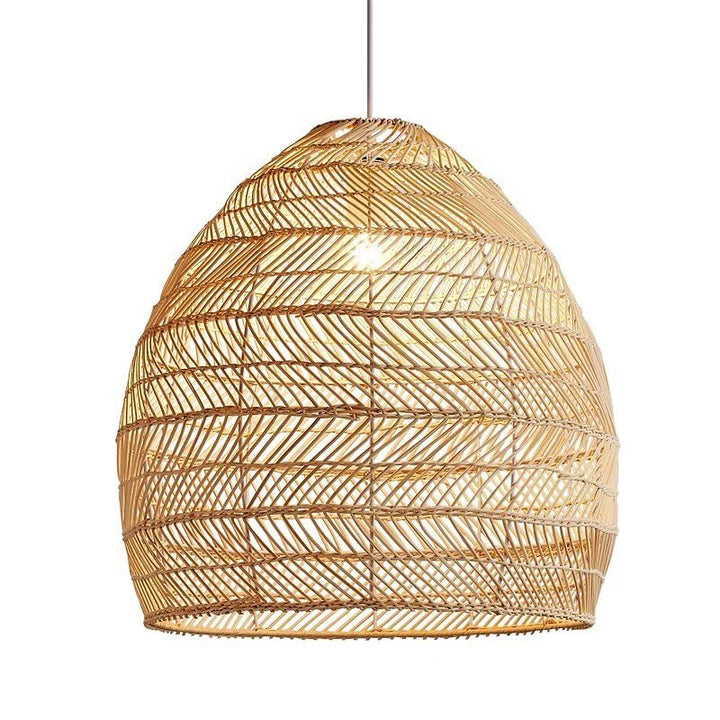 Woven Bamboo Pendant Light