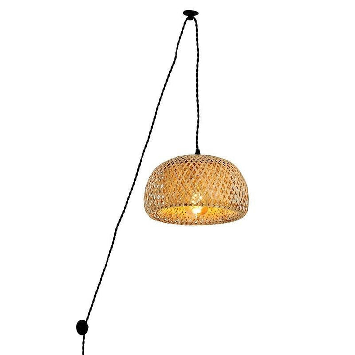 Rattan Dome Pendant Light