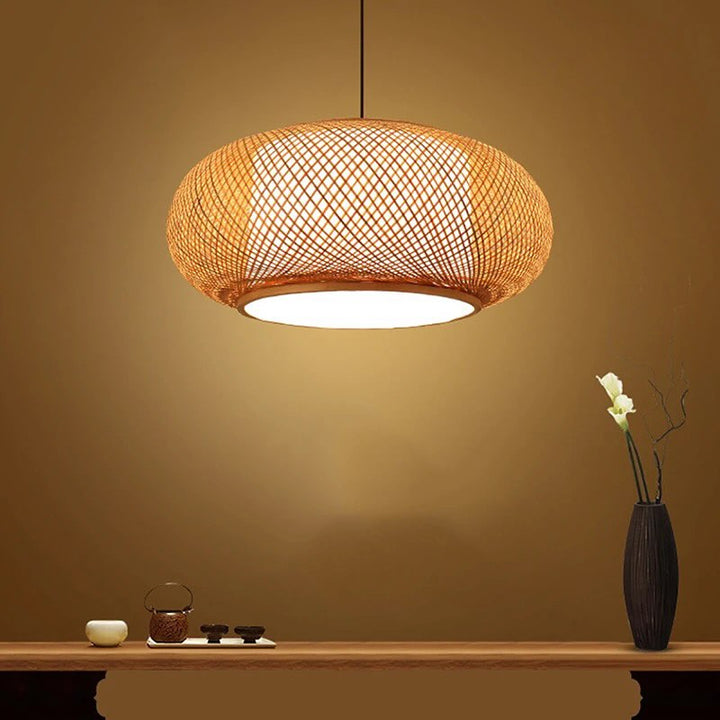 Elegant Bamboo Pendant Light