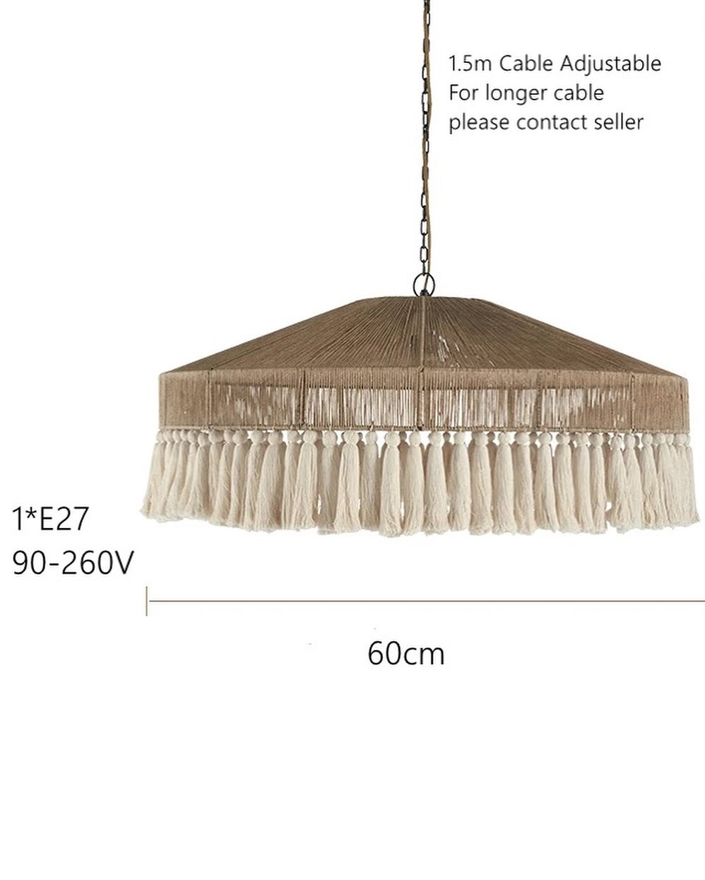 Bohemian Tassel Pendant Light