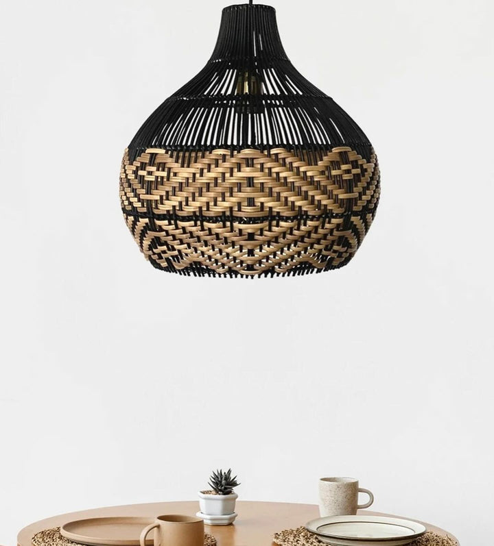 Handmade Woven Rattan Pendant Light