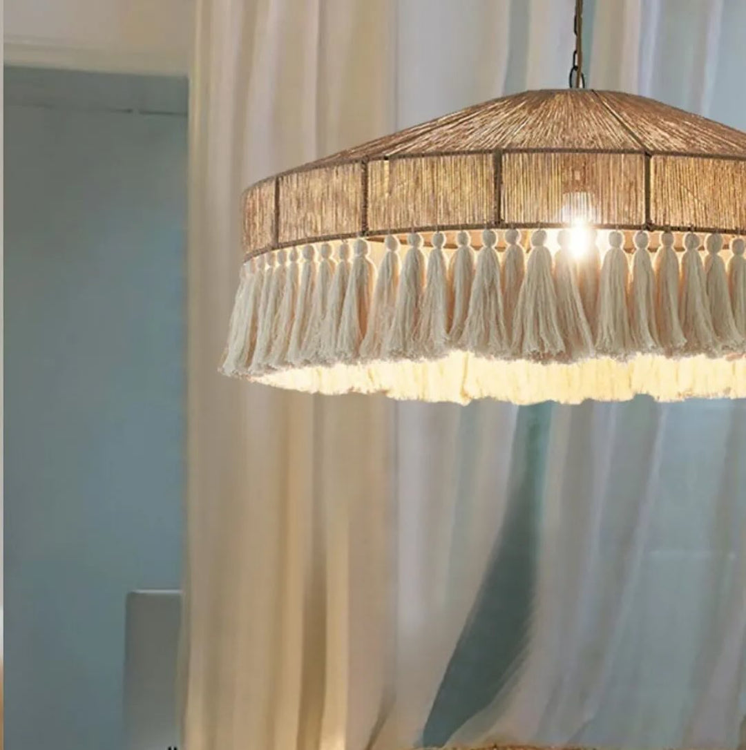 Rustic Fringe Pendant Light