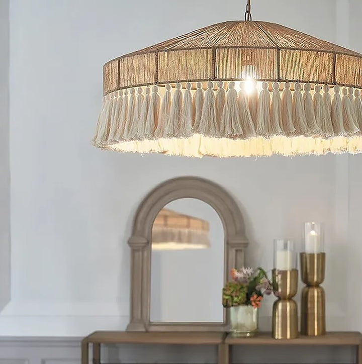 Rustic Fringe Pendant Light