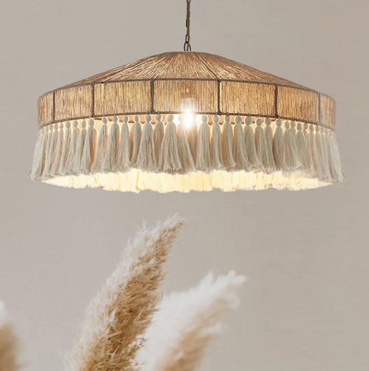 Rustic Fringe Pendant Light