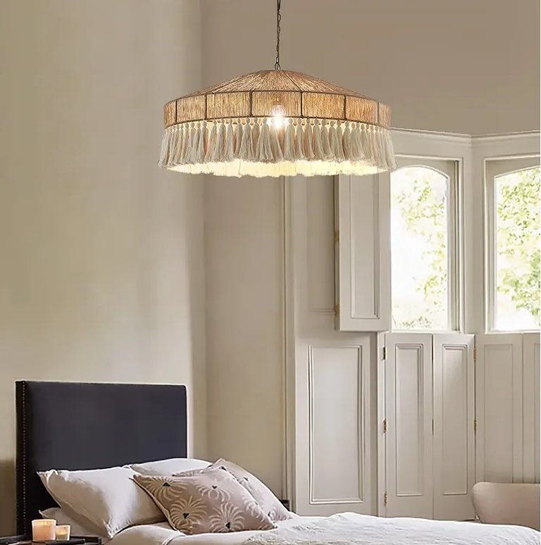 Rustic Fringe Pendant Light