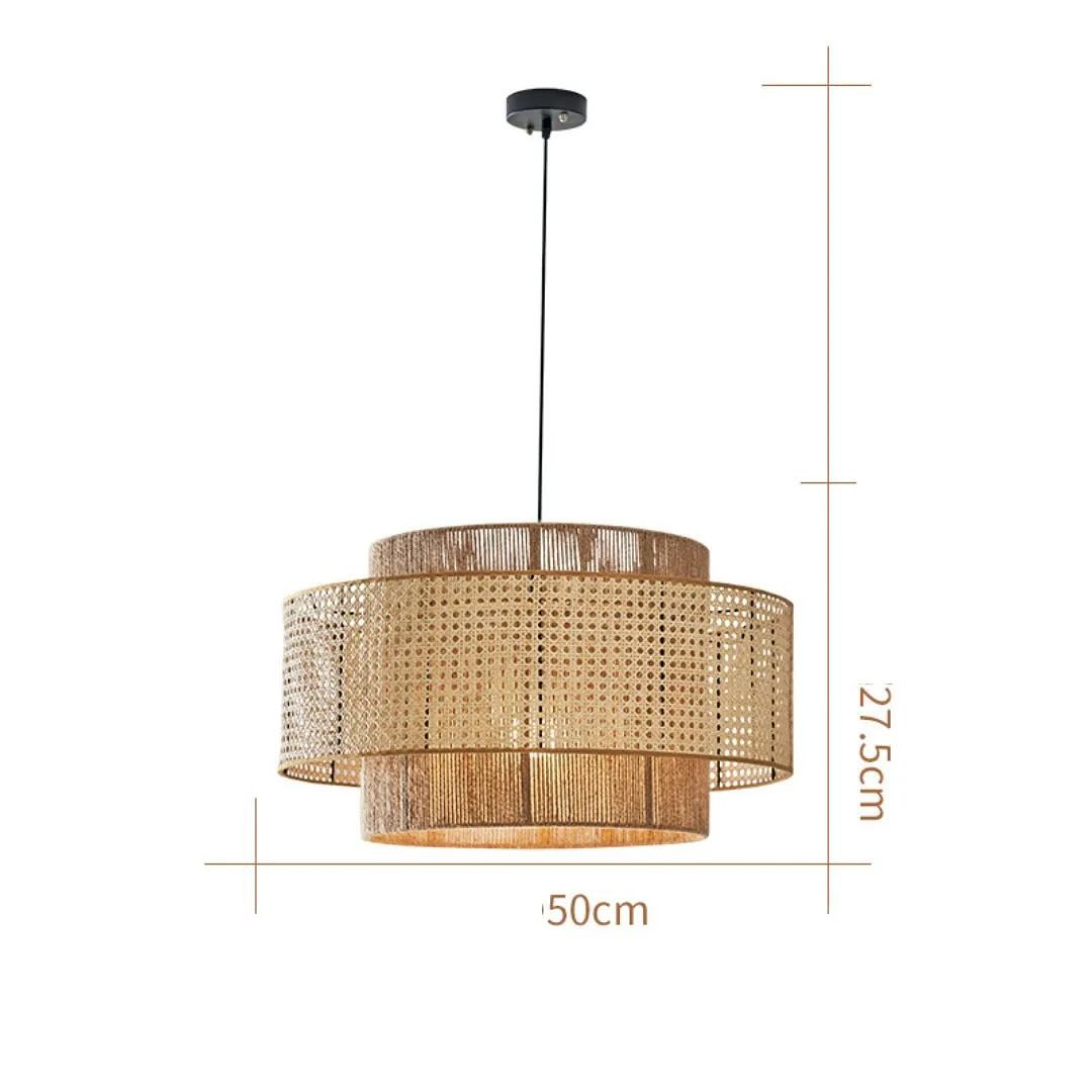 Bohemian Rattan Pendant Light