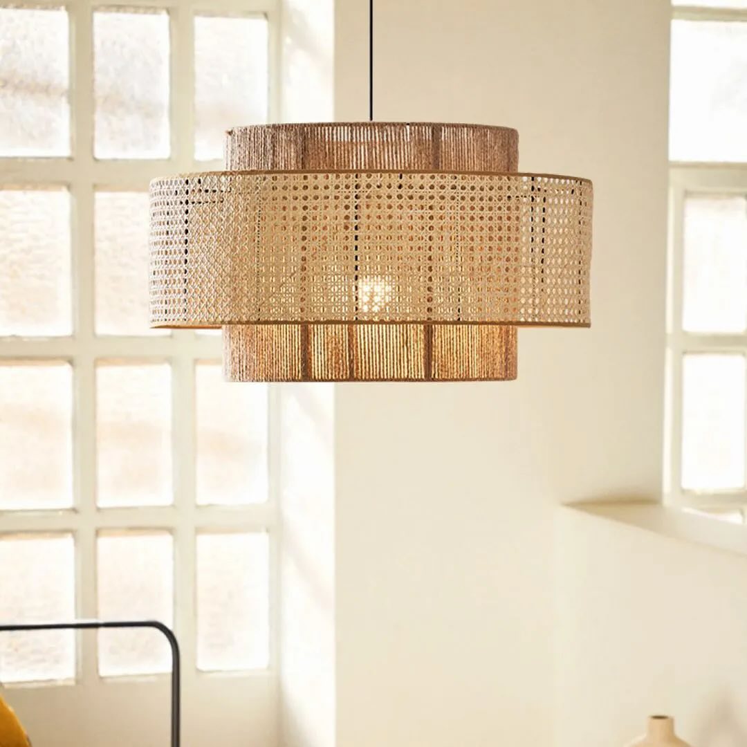 Bohemian Rattan Pendant Light