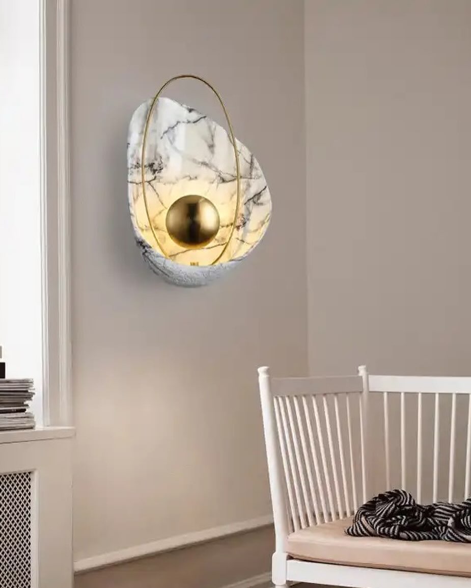 Luxurious Marble Wall Sconce