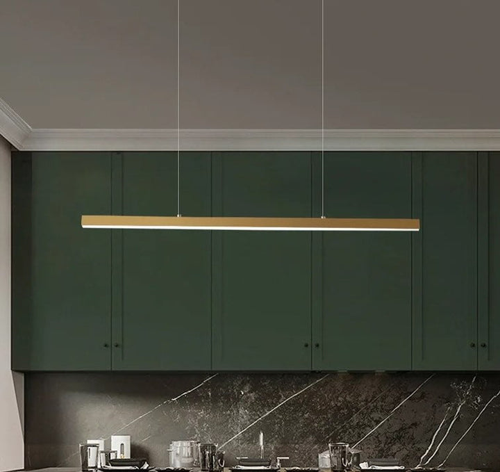 Minimalist Gold Linear Chandelier