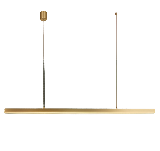 Minimalist Gold Linear Chandelier