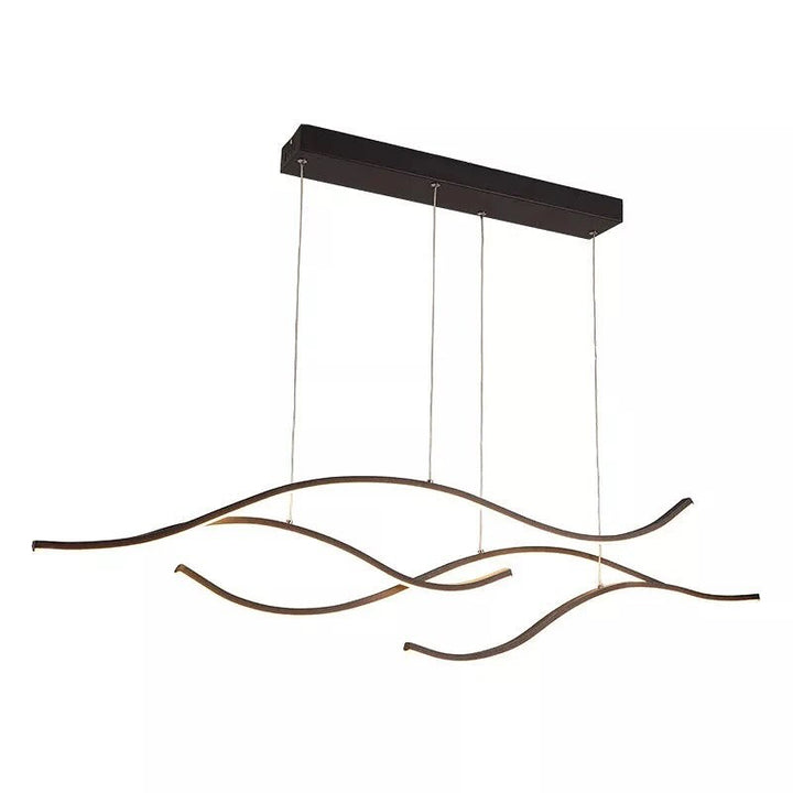 Curved LED Modern LINEAR Chandelier