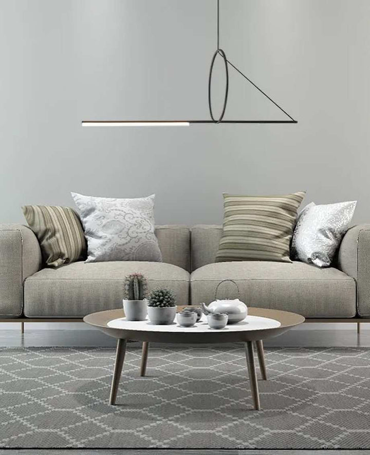 Geometric Black Pendant LightGeometric Black Pendant LightA geometric black pendant light featuring a unique and artistic design.Pendant LightingWadi Home