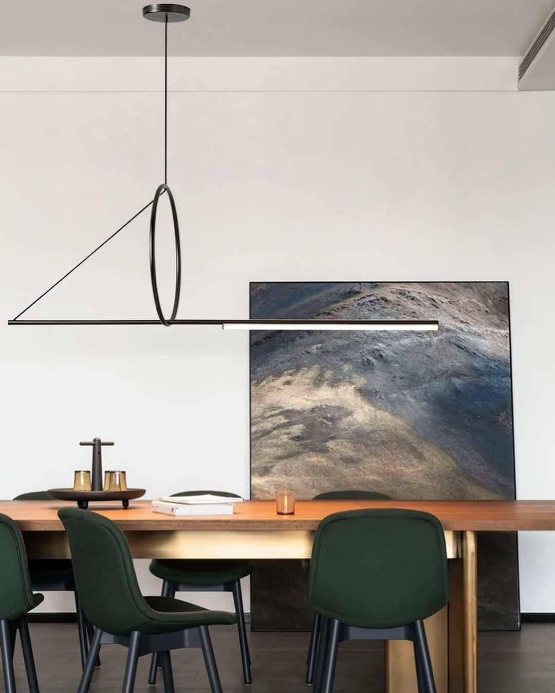 Geometric Black Pendant LightGeometric Black Pendant LightA geometric black pendant light featuring a unique and artistic design.Pendant LightingWadi Home